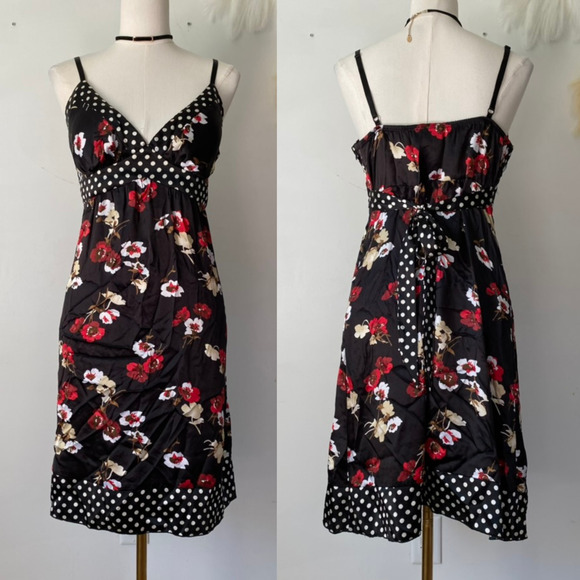 Heart Soul Womens Satin Y2K Babydoll Dress Size XL Whimsigoth Fairy Grunge Goth - Picture 1 of 13